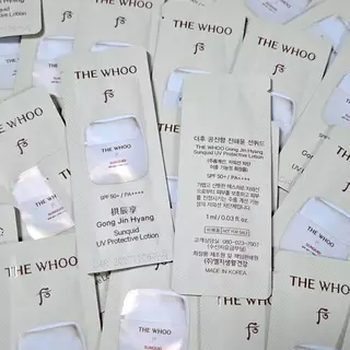 (🌼แท้ / พร้อมส่ง🌼) THE WHOO Gong Jin Hyang Sunquid UV Protective Lotion SPF50+ / PA++++ 1 ml.