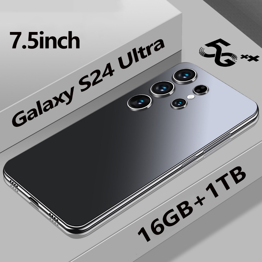 【ของแท้100%】100%ของแท้ S24 Ultra 5G 7.5นิ้ว โทรศัพท์มือถือ รองรับ2ซิม Smartphone 4G/5G โทรศัพท์สมา แรม16GB รอม1TB โทรศัพ