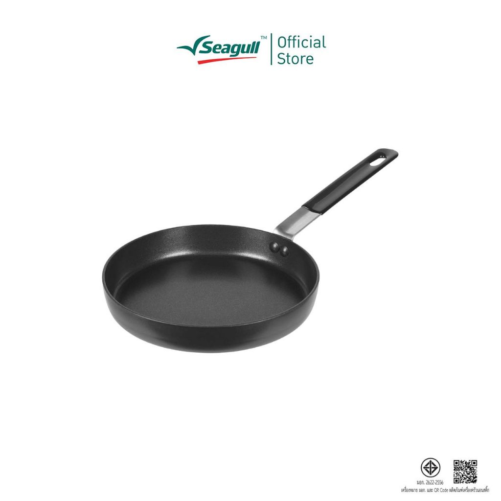 Seagull กระทะด้ามทอดไข่ อินดักชั่น ขนาด 16 ซม. (สีดำ) Egg Fry Pan Induction