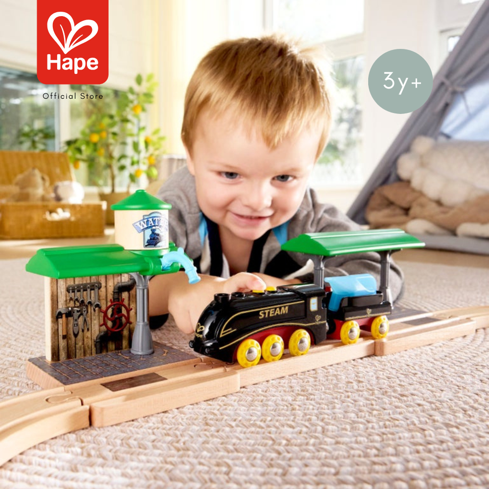 Hape Steam & Whistle Train Set ชุดรถไฟไอน้ำและนกหวีด รูปที่ 5