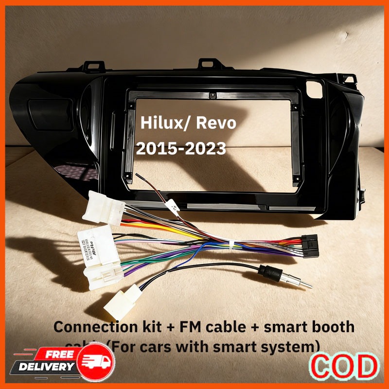 กรอบหน้าจอแอนดรอย 2DIN ขนาดจอ 10.1 นิ้ว สำหรับรถ Toyota REVO
