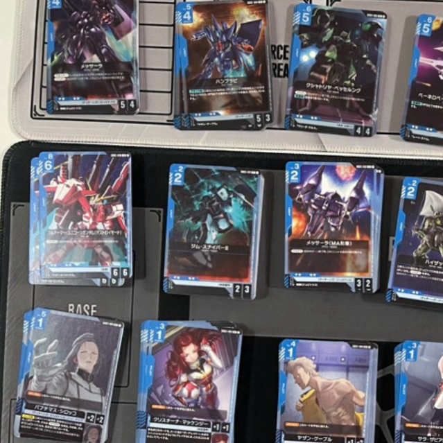 [GD03][สีฟ้า] JP-R,U,C Gundam card game Steel Requiem