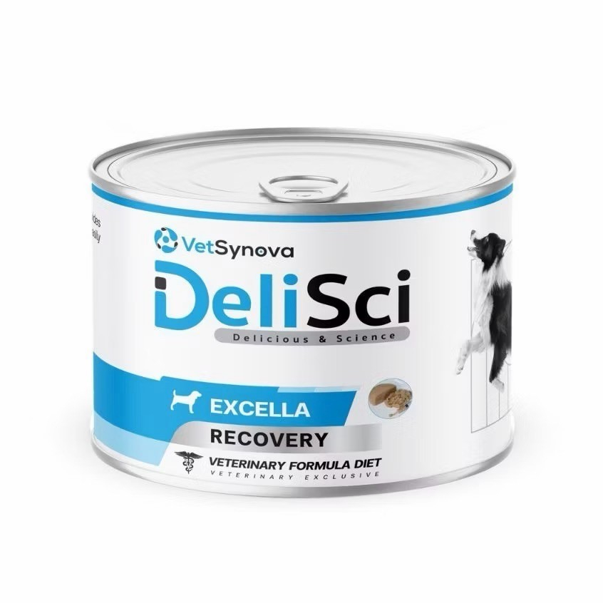 Vetsynova DeliSci Excella ขนาด 185 g อาหารสำหรับสุนัขป่วย หลังผ่าตัดหรือกำลังพักฟื้น ให้พลังงานสูง