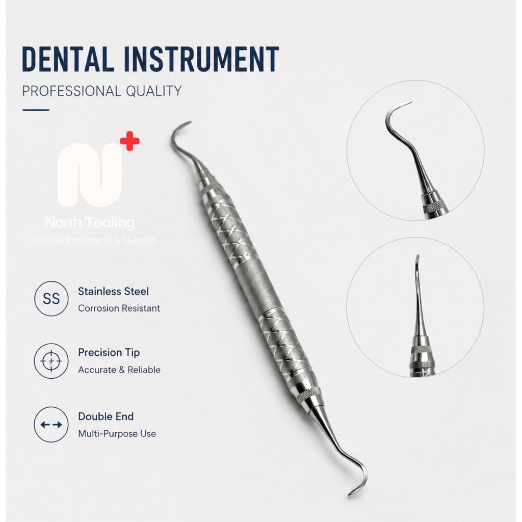 Sickle Scaler เครื่องมือสแตนเลสคุณภาพสูง ดีไซน์ Double End
