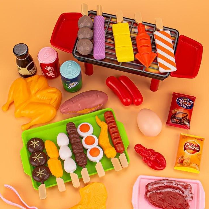 35pcs เด็กจำลองชุดของเล่น Bbq เด็กผ่านบ้านของเล่น Bbq Bbq ชุด ของเล่นเสริมพัฒนาการ