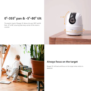 IMOU RANGER 2C (3MP , Pro 3MP , 5MP ,Pro 3MP) กล้องวงจรปิดภายใน Wifi ระบบAIตรวจจับ พูดคุยโต้ตอบ รับประกัน 2ปี