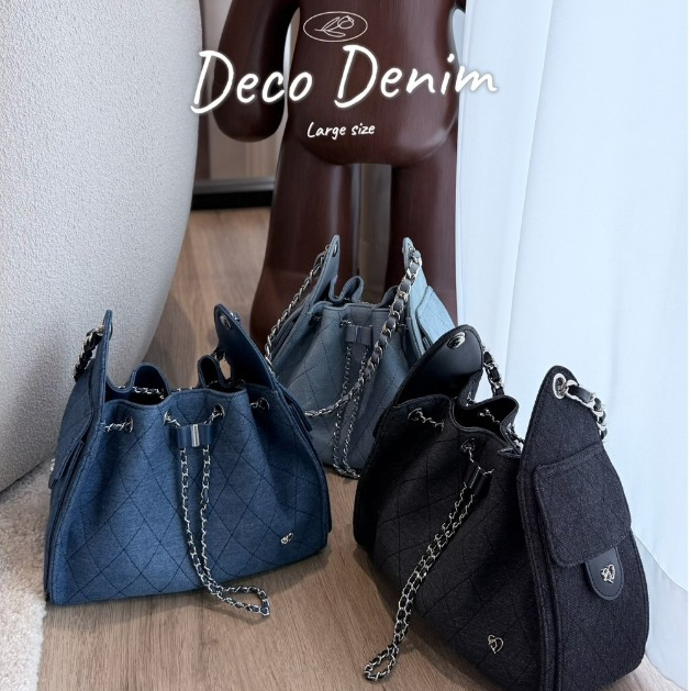 PONYPONY De-Co (Denim) 6623  Large Shoulder bag กระเป๋าสะพายข้าง