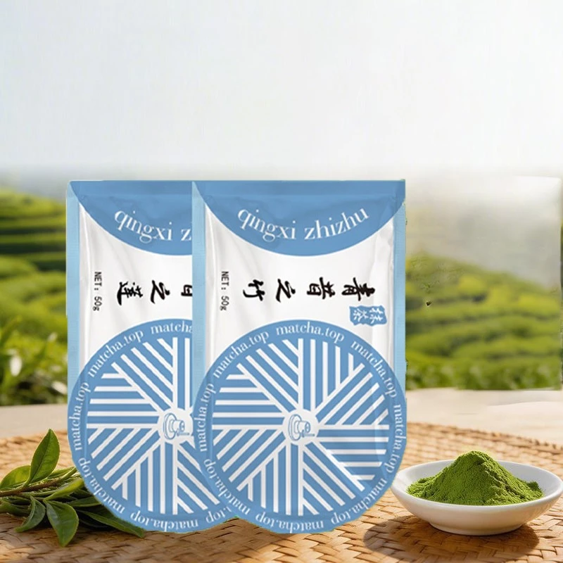 New 2026 Qingxi Zhizhu ผงมัทฉะ ชงเพียวได้ แบบกระปุก 35 g. แบบซอง 50 g.Matcha.