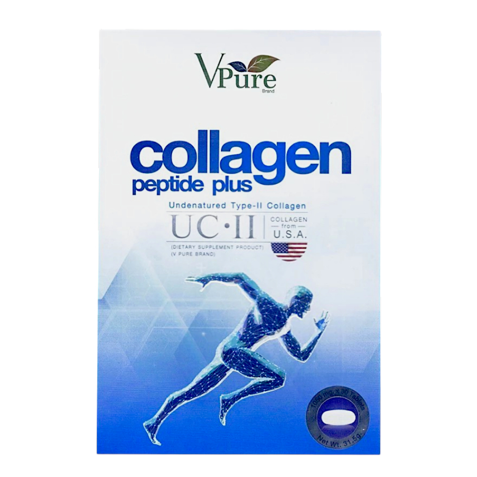 VPURE CALCIUM+COLLAGEN TYPE II 30S (ผลิตภัณฑ์เสริมอาหาร) ตราวีเพียว รหัส 1923 Exp.7/27