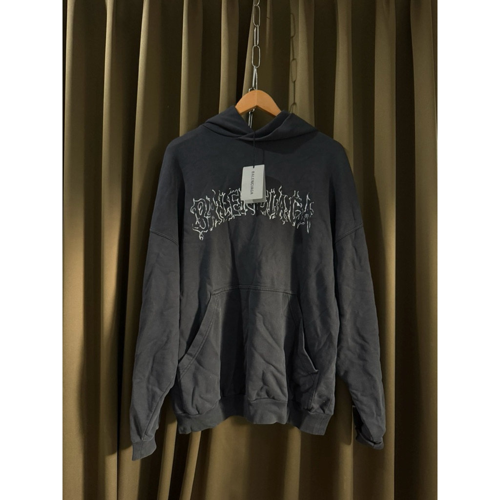 Balenciaga DIY Metal logo hoodie