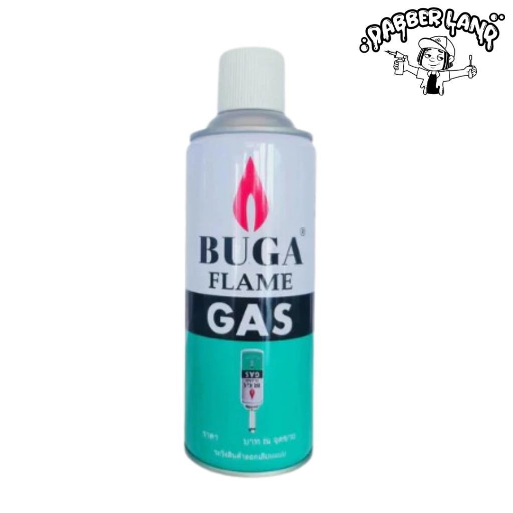 แก๊สเติมไฟแช็คกระป๋องใหญ่ 50 ml. / 375 ml. BUGA FLAME GAS REFILL