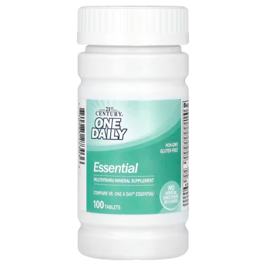 [ของแท้ 100%] 21st CENTURY ONE DAILY ESSENTIAL MULTIVITAMIN MINERAL SUPPLEMENT 100 TABLETS