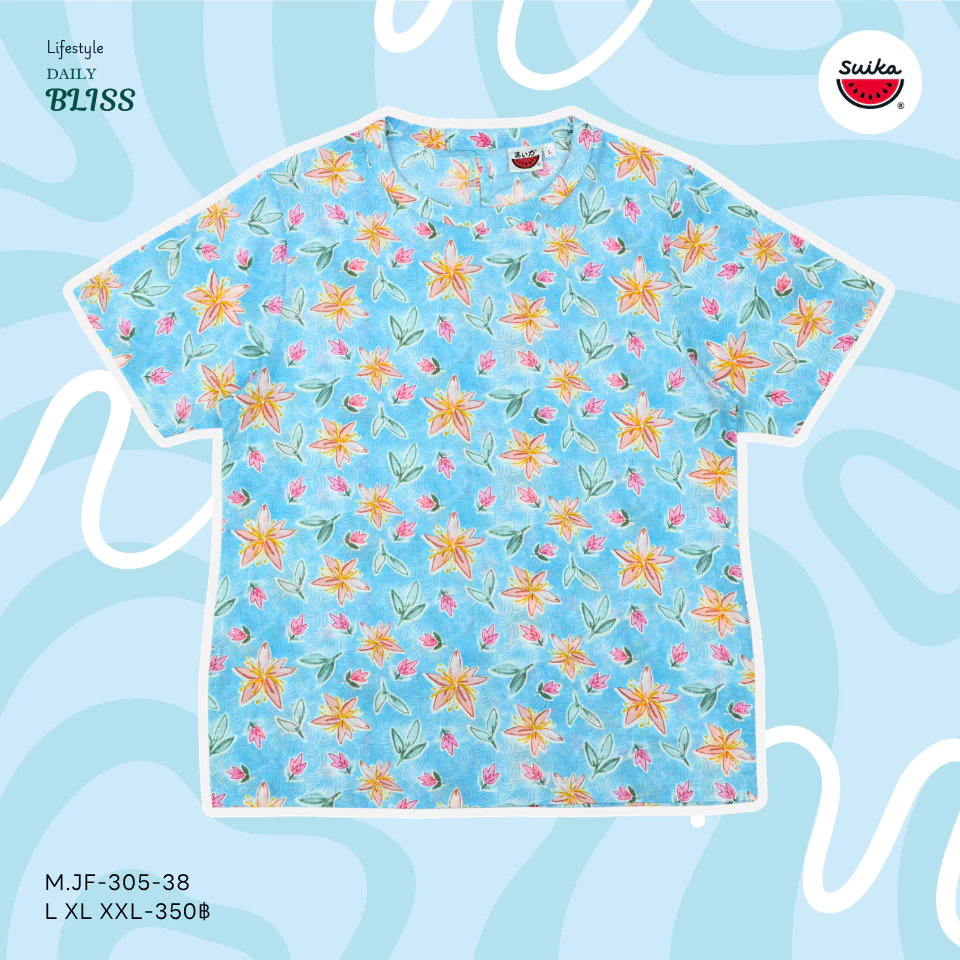 เสื้อแตงโม SUIKA คอจีนแขนสั้น ติดกระดุมหลัง M.JF-138 305 thumbnail 5
