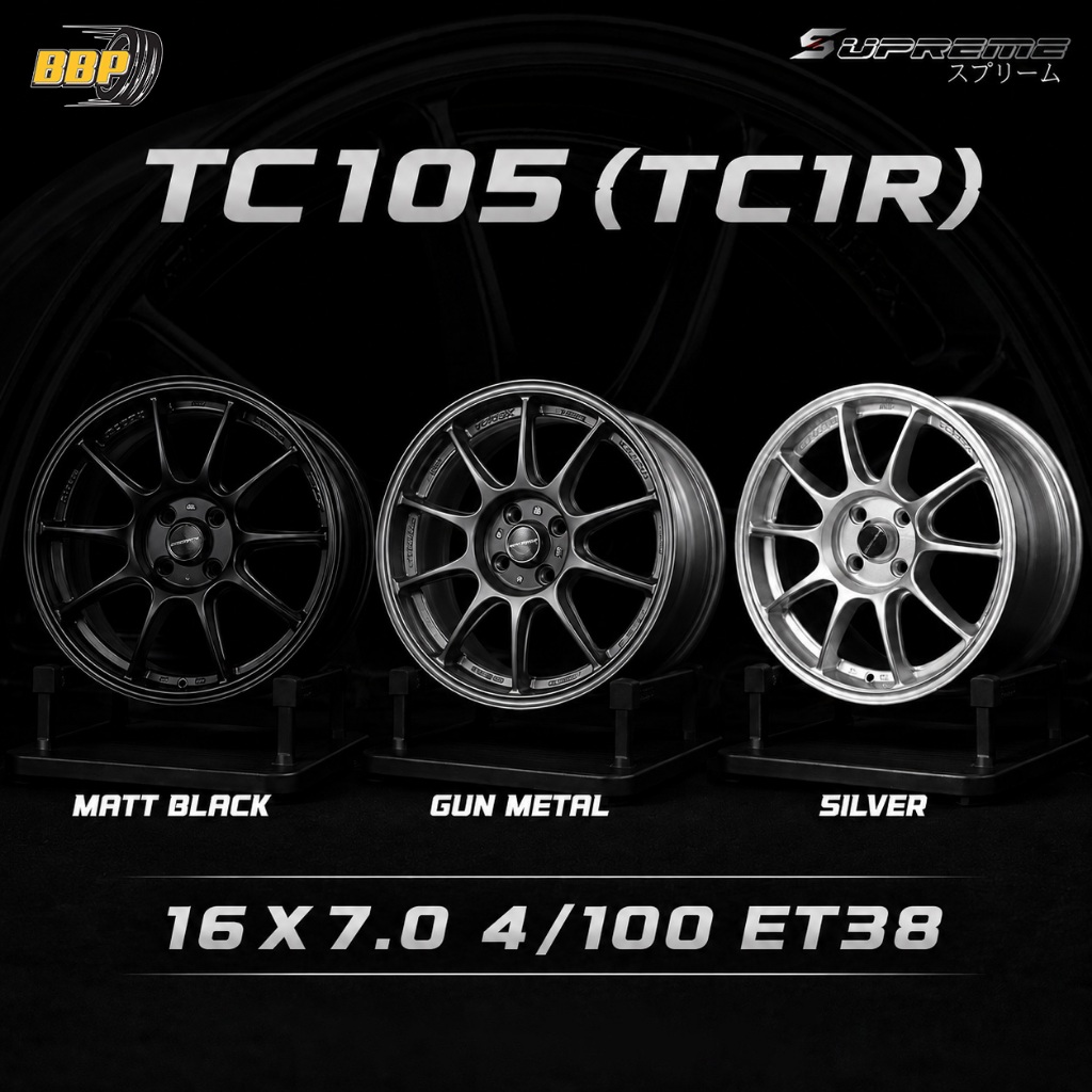 แม็กขอบ 16 TC105 งานล้อเบา 4/100 (4วง)