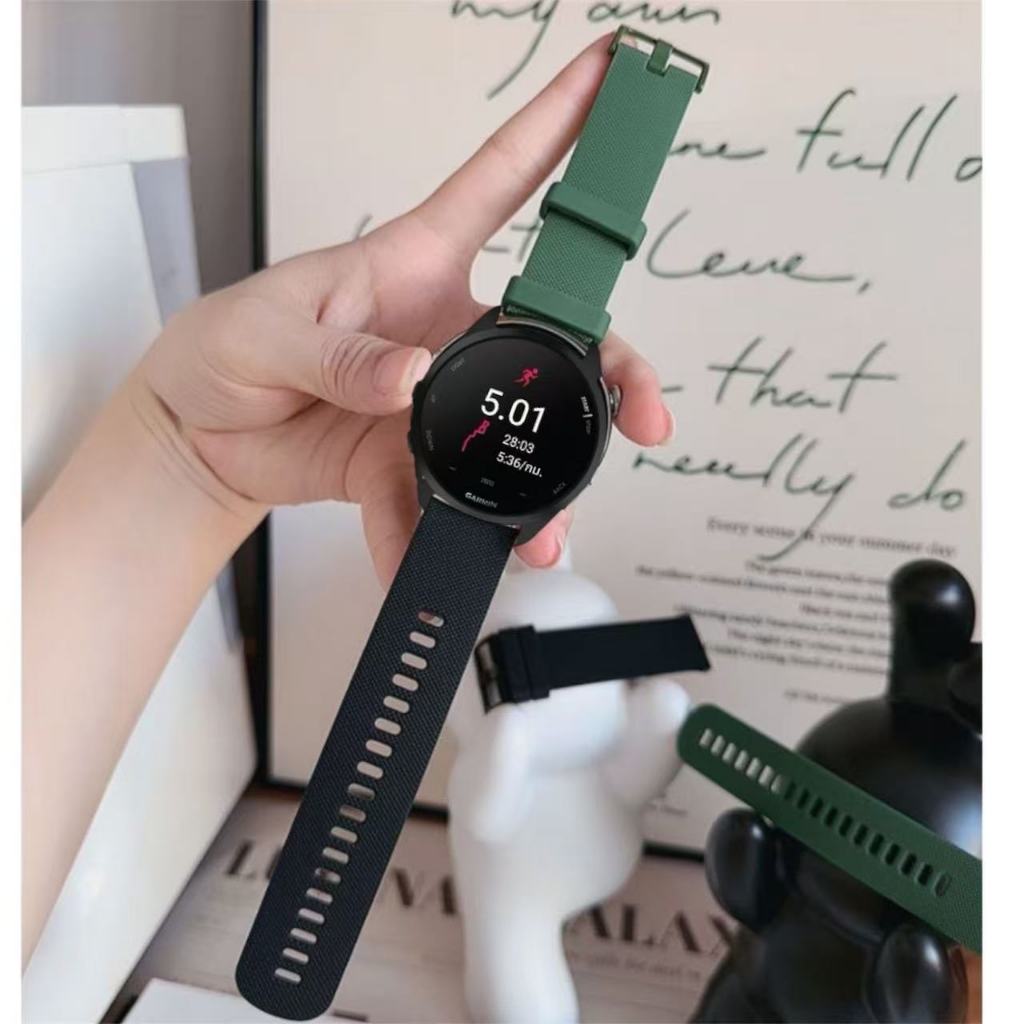 สายนาฬิกGarmin forerunner 255 265 570 47mm venu2 45mm venu3 45mm  venu4 45mmสายนาฬิกา22มม