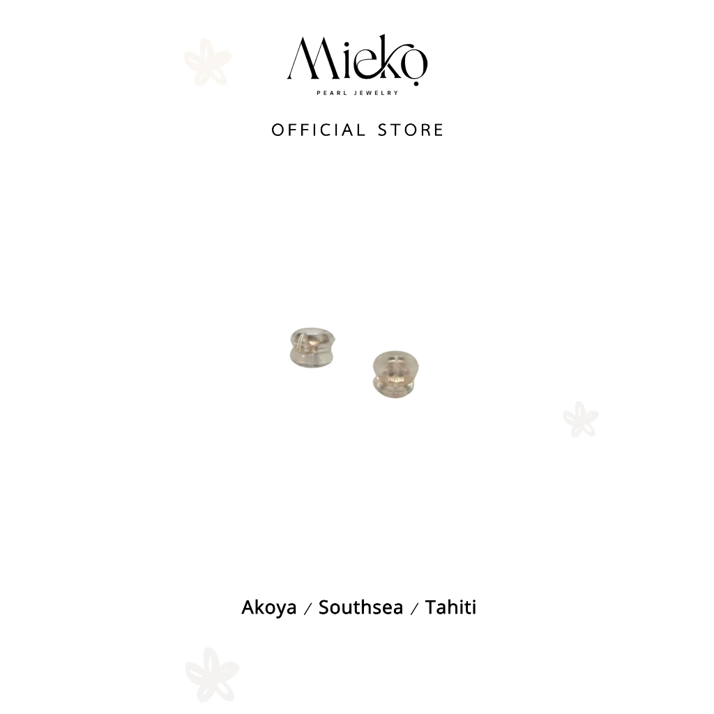 ขายเฉพาะแป้นหลังต่างหู แบบซิลิโคน 14k ของแท้ ไม่ใช่งานชุบนะคะ Earring butterfly 14k Silicone
