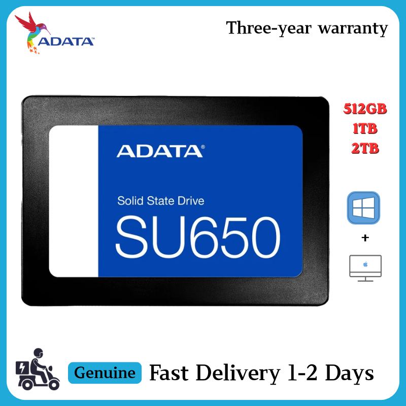 ADATA SU650 SATA3 Solid state drives 512GB/1TB SSD 6.0Gb/s Internal hard drive  2.5''