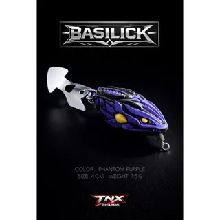 กบยาง TNX BASILICK 4cm 7.5g เหยื่อปลอมระดับพรีเมียม Premium Frog Lure ตกปลาช่อน ชะโด ตีสวะ First Edition