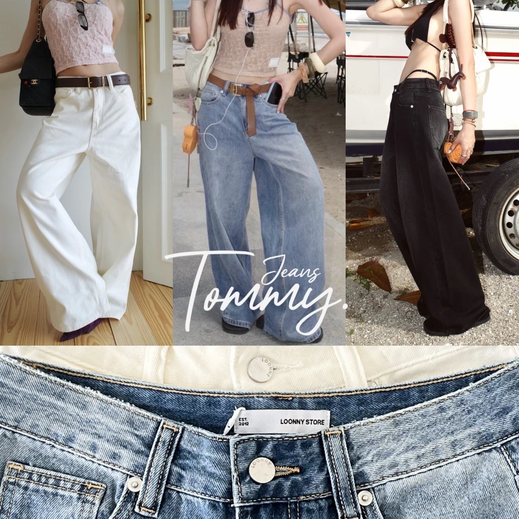 LOONNYSTORE กางเกงยีนส์ขายาว รุ่น TOMMY JEAN