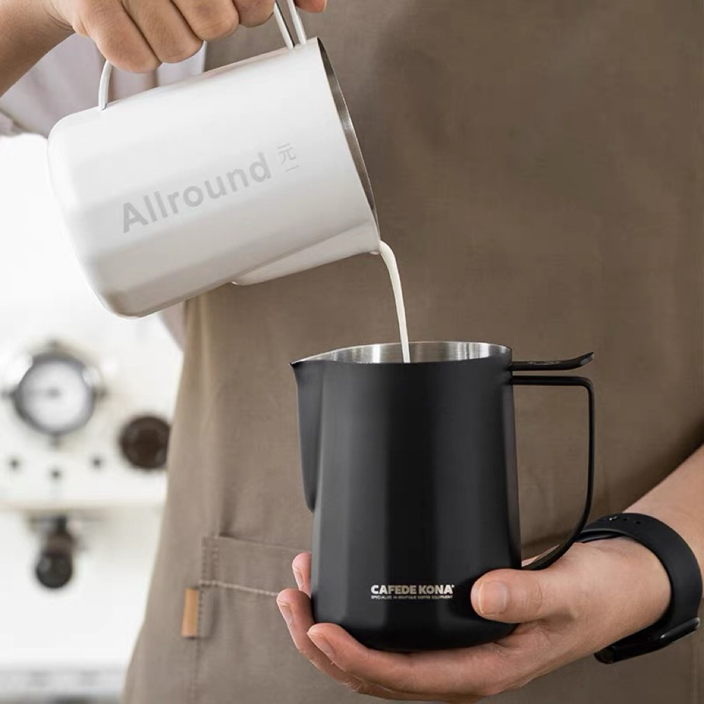 (Pre Order)All Round Pitcher 3สี 2 ขนาด  Latte Art Pitcher พิชเชอร์สำหรับทำ Latte Art 480 ml./700 ml