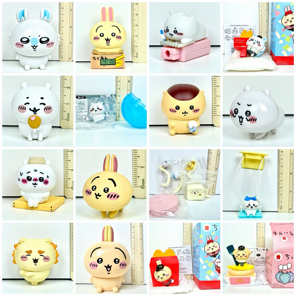 ของแท้ พร้อมส่ง ส่งไว ลิขสิทธิ์ รวมชุดกาชาปอง ตู้คีบ ฟิกเกอร์ โมเดล Chiikawa Usagi Hachiware Momonga Rakko Manju ญี่ปุ่น