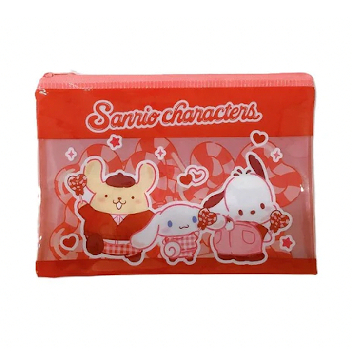 [ซื้อคู่ถูกกว่า🔥] พร้อมส่ง กระเป๋าใส่เครื่องเขียนกลิตเตอร์ซานริโอ้ Sanrio Pouch ลิขสิทธิ์แท้จากญี่ปุ่น 🇯🇵💖