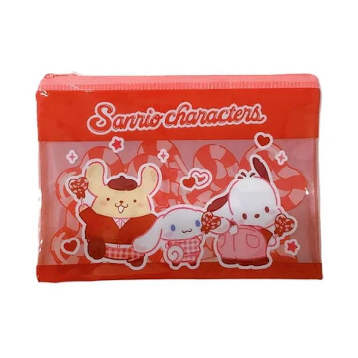 [ซื้อคู่ถูกกว่า🔥] พร้อมส่ง กระเป๋าใส่เครื่องเขียนกลิตเตอร์ซานริโอ้ Sanrio Pouch ลิขสิทธิ์แท้จากญี่ปุ่น 🇯🇵💖