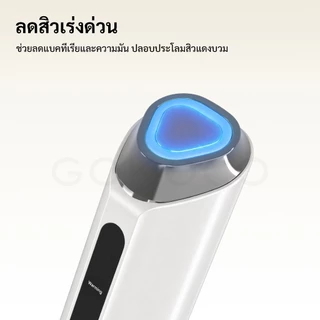 GOKOCO เครื่องยกกระชับหน้า EMS แสงบำบัด 3 สี ชาร์จ Type-C เครื่องนวดหน้า ยกกระชับผิว ลดเลือนริ้วรอย รับประกัน 1 ปี