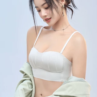 เสื้อในแบบเกาะอก เนื้อผ้าเบาสบายนุ่ม ไร้รอยต่อ ดันทรงสวย ใส่สบายตลอดวัน คุณภาพดี NY113