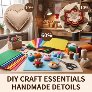 ของมาใหม่！ผ้าสักหลาด40สี หนา1MM ขนาด10CM 15CM 30CM แบบแข็ง สำหรับงานDIY ขายเป็นชุด แผ่นสักหลาด