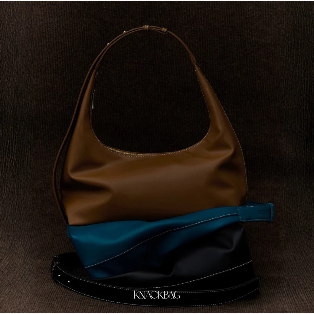 KNACKBAG - Hobo Bag - กระเป๋ารุ่นโฮโบแบ็ค ทรงโฮโบ หนังเรียบสังเคราะห์ (PU Smooth)