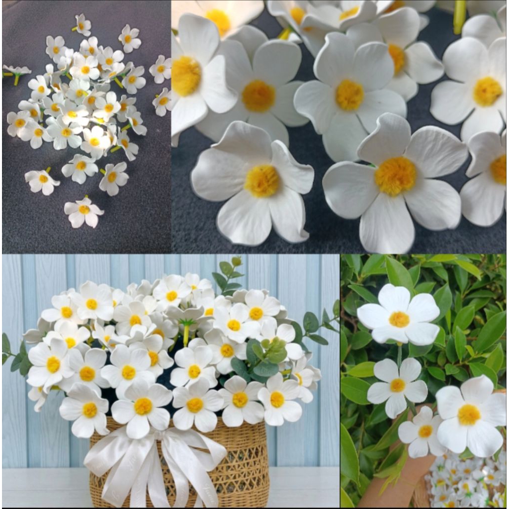 ดอกเดซี่ [หัวดอก4.5cm] ตกแต่งช่อดอกไม้ แฮนด์เมด งานDIY