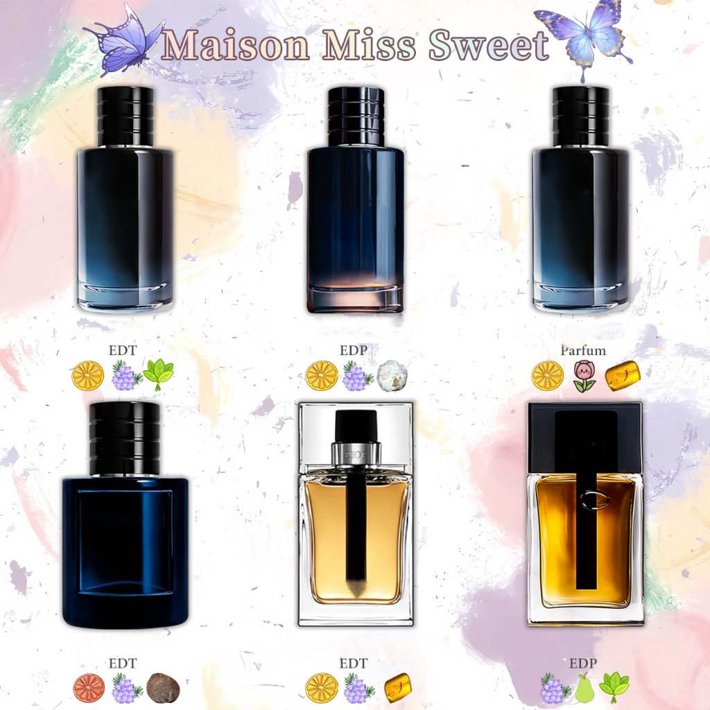 🚚 ป้ายคิง แท้✨Savage &Blooming Bouquet &  Honme Intense & Cherie EDP 2ml 5ml 10ml น้ำหอมชายคลาสสิกแบบเบา