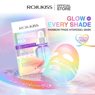 [แพ็ค 10 แผ่น] ROJUKISS Rainbow Pride Hydrogel Mask 33g โรจูคิส ไฮโดรเจลมาส์ก รวมสารสกัดเข้มข้น 6 ชนิด ใน 1 แผ่น