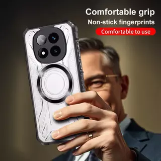 เคสใส แม่เหล็ก สำหรับ Xiaomi Redmi Note15 Note15Pro Plus Note14Pro Plus Poco M8 M8PRO X7 กันกระแทก