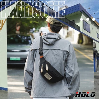 HOLO กระเป๋าสะพายผู้หญิง 2025 ใหม่ กระเป๋าสะพายผู้ชาย กระเป๋าหน้าอก สันทนาการ ไนลอน กีฬา