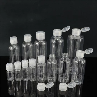 ขวดเปล่าใส่ของเหลว 10 ชิ้น/แพ็ค ขนาด 10ml 30ml 60ml 100ml ขวดแบ่งเดินทาง ฝาเปิดง่าย