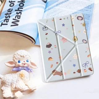 017.เคสฝาพับ สำหรับ Samsung Galaxy Tab S6 lite/Tab A7 lite/Tab A11 A9 Plus S7 S8 S9 S10 FE S9FE มีช่องใส่ปากกา เคสหนัง