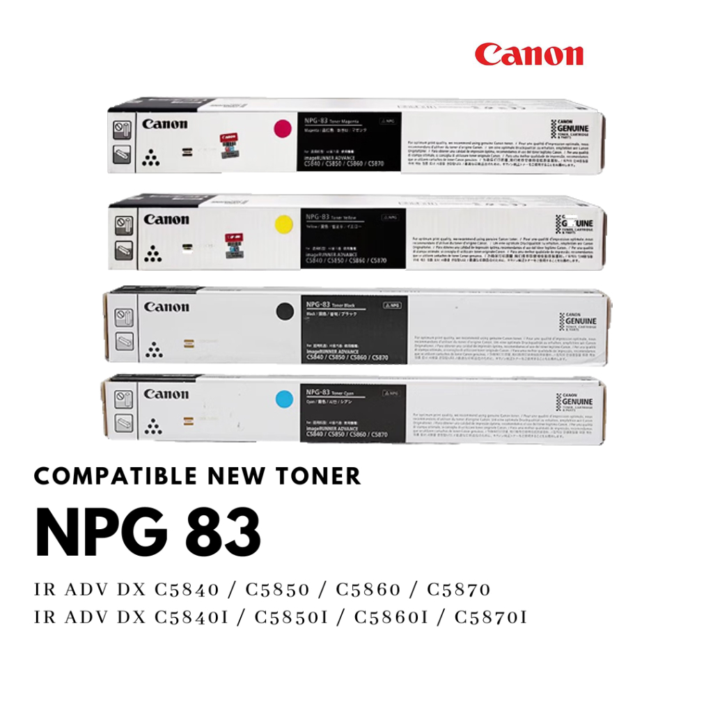 SUPREME TONER Cartridge for Canon NPG 83 iR ADV DX C5840 / C5850 / C5860 / C5870 / C5840i / C5850i /