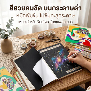 Mizoo ปากกาอะคริลิค หัวพู่กัน Acrylic Maker ปากกามาร์คเกอร์อะคริลิค กันน้ำ วาดบนได้เกือบทุกพื้นผิว