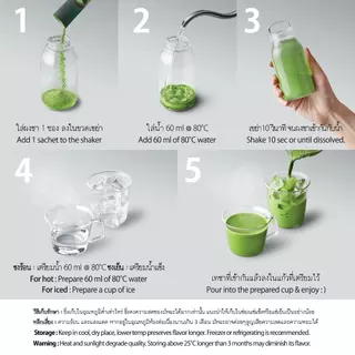 Mini ミニ Matcha Latte | ผงชาเขียว 3in1 มินิ มัทฉะ ลาเต้ (สูตรพร้อมชง)