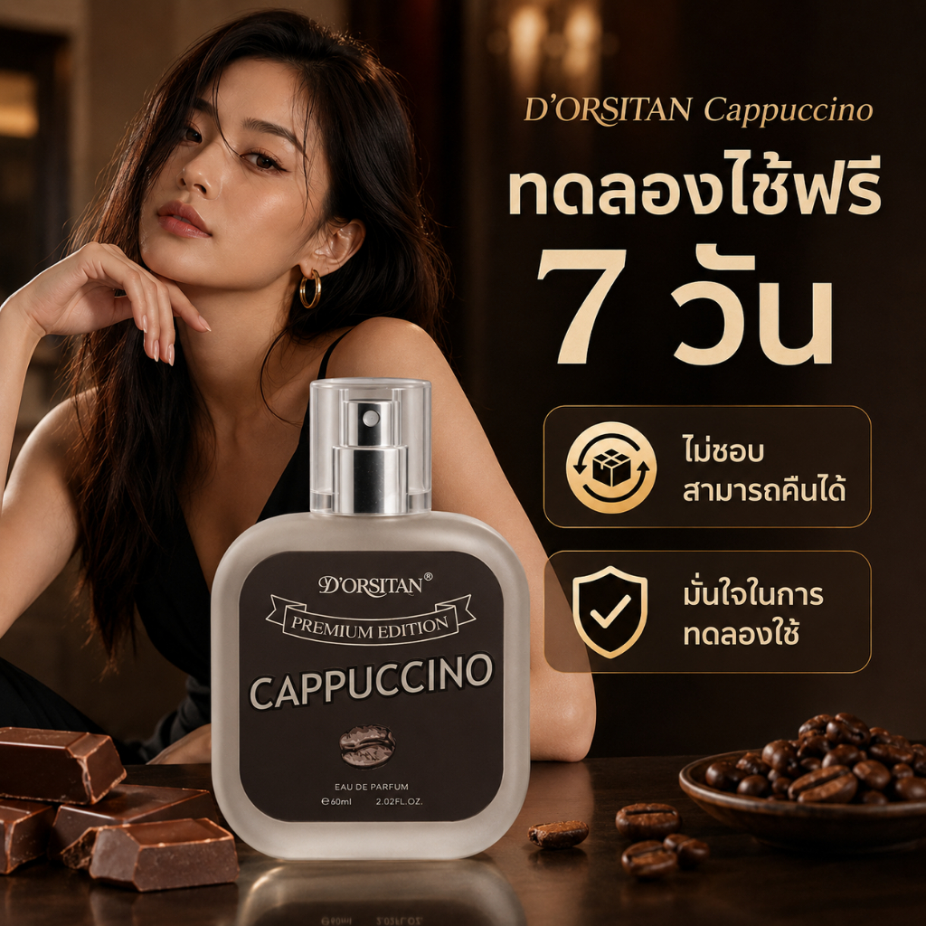 COD【ทดลองใช้ฟรี】ช็อกโกแลตเวอร์ชันพรีเมียม ขนาด 60 มล กลิ่นช็อกโกแลตหอมหวาน ติดทนนาน 24 ชั่วโมง  เหมาะสำหรับผู้ชายและผู้ห