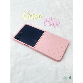 พร้อมส่งจากไทย ! เคสฟลิปผิวด้านหลากสีลายหัวใจแสนมินิมอล (20111) for Samsung Galaxy ZFlip7 Flip6 Flip5