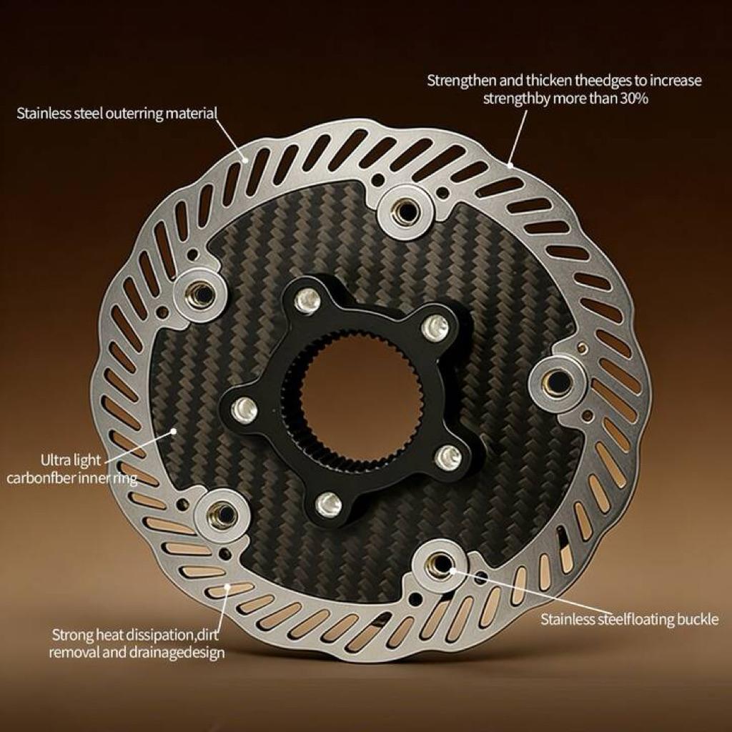 ใบดิสก์จักรยาน HASSNS Carbon ขนาด 140mm 160mm Centerlock