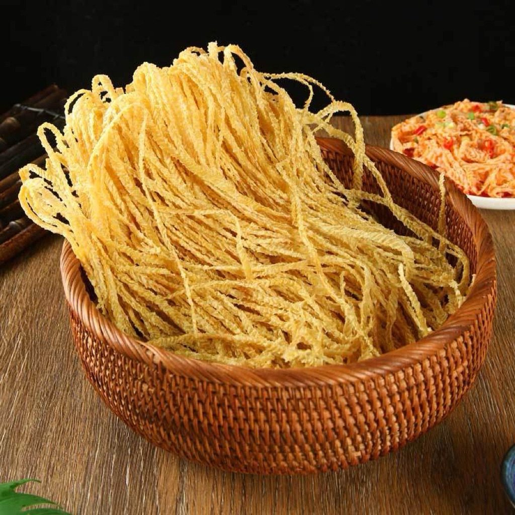ฟองเต้าหู้เส้นเล็ก เต้าหู้เส้น ต้ม ผัด ยำ เส้นอร่อย ทานคู่กับชาบูหม้ไฟ100g 羊肚丝