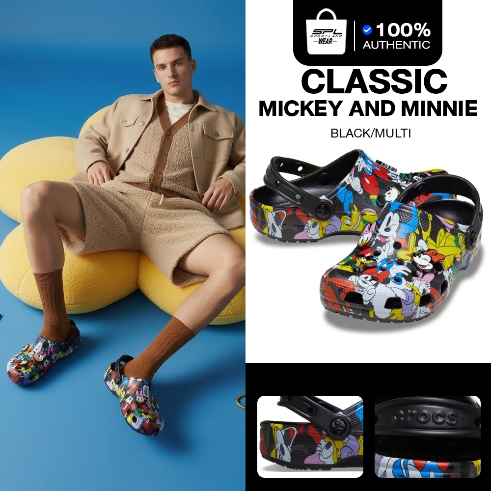 Crocs Collection รองเท้าแตะ แถมจิ๊บบิท UX Mickey and Friends 211482-90H / Mickey and Minnie 211483-90H