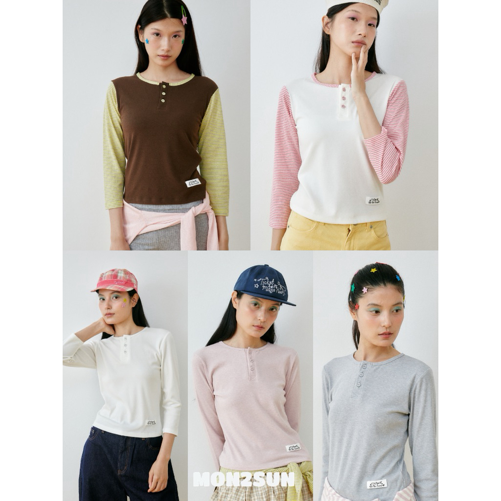 Roller babe top เสื้อยืดแขนยาว 3 ส่วน