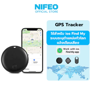 NIFEO เครื่องมือติดตาม Mini GPS ไร้สาย ป้องกันการสูญหาย สำหรับ iOS รองรับ Apple Find My สำหรับ iPhone