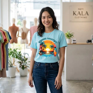 ลดราคา เสื้อยืดคอกลม ผ้าคอตตอน100% T01 Clothing