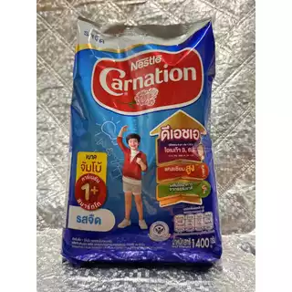 คาร์เนชัน 1+ สมาร์ทโก ผลิตภัณฑ์นมผง สูตร 3 รสจืด 1400 ก.